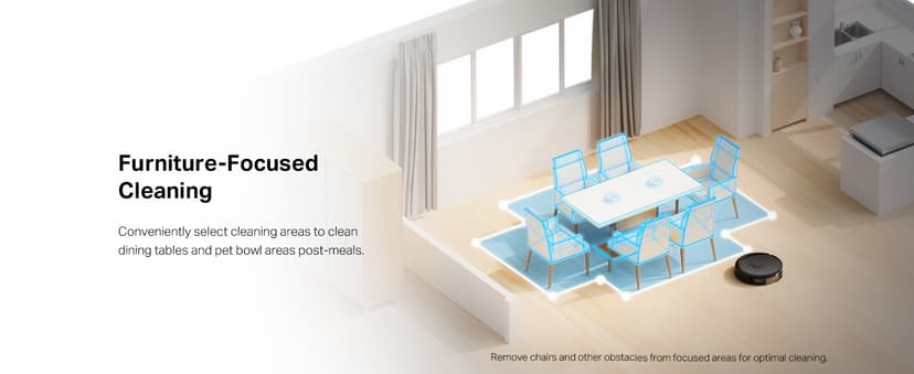 Tapo LiDAR Smart Navigation Robot Vacuum and Mop with Self-Emptying Dock, 5300Pa Max, 97%+ Dust Pickup Rate, Customizable Cleaning, Self-Charging, Compatible with Alexa & Google Home, RV30 Max Plus