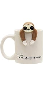 Decodyne Funny Coffee Mug, Gag White Elephant Gifts for Adults and Coworkers - Perfect for Christmas, and Novelty Gifts, Middle Finger Mug, 14 Ounce (Black) B076PJ1JSG