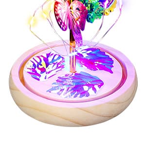 QUNPON Mothers Day Rose Gifts for Mom Flowers Rose Gifts for Women,Birthday Gifts for Women,Purple Butterfly Flowers for Mom Mother Day Flower Gifts from Daughter Son,Gift for Sister,Her,Grandma,Wife