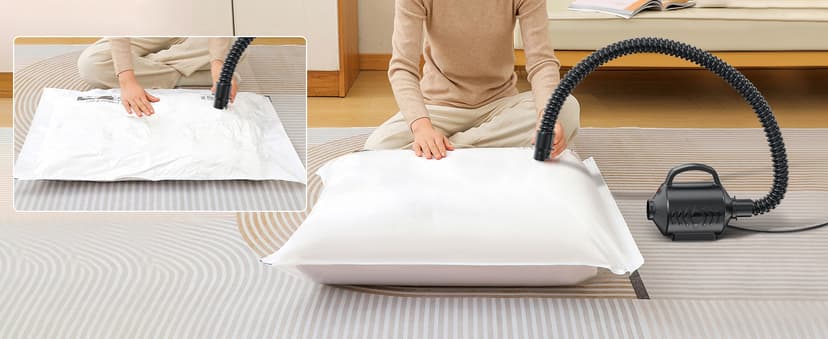 Electric Air Pump for Inflatable Pool Toys - High Power Quick-Fill Air Mattress Inflator Deflator Pump for Pool Float Raft Gymnastics Track Mat, Portable Air Pump 4 Nozzles AC 110-120V (400W)