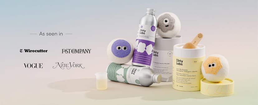 Dirty Labs Hand Wash and Delicates | Scent Free | 32 Loads (8.6 fl oz) | Bio Enzyme Liquid Laundry Detergent | For Fine Silks, Wools, Handwash Garments | Hyper-Concentrated | Non Toxic, Biodegradable | Stain & Odor Removal