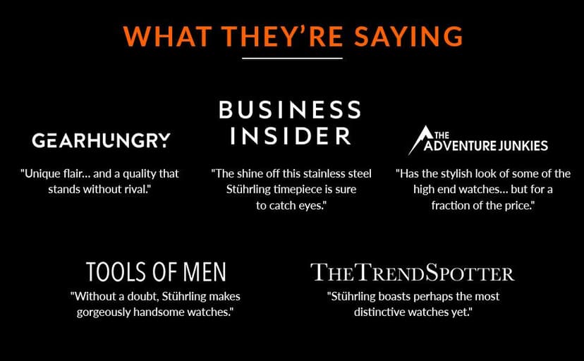 Stuhrling Original Mens Automatic Skeleton Watch - Black Leather Strap, Mechanical Silver Executive Watch