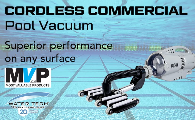 POOL BLASTER Pro 2000 Commercial Pool Vacuum - Cordless Rechargeable Hose-Free, up to 2 Hour Runtime, Sealed Battery and Two Vacuum Heads for Vinyl, Fiberglass, Concrete and Gunite In-Ground Pools
