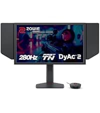 BenQ Zowie XL2540X+ 24.1 New Fast TN 280Hz Gaming Monitor, 1080p, Auto Game Mode by XL Setting to Share, Height Adjustment Powered by Industrial-Grade Bearing Design, S Switch, Shielding Hood