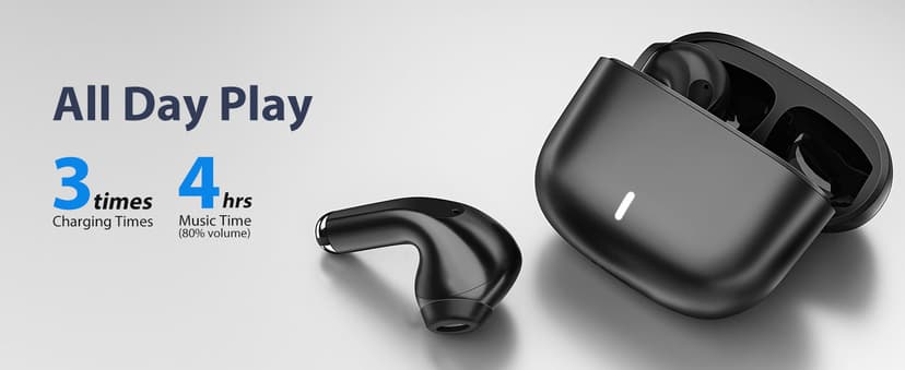 Wireless Earbuds for iPhone 17 Air 16 15 Pro Max Plus 14 13, 5.3 Bluetooth Headphones Noise isolating Ear Buds with Mic Touch Cordless Earbud for Samsung Galaxy S25 Ultra S24 S23 Fe S22 A35 Pixel 10 9