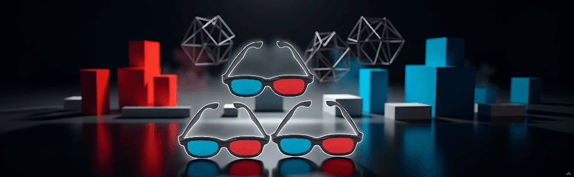 3Pcs Red and Blue 3D Glasses Universal TV Movie Dimensional Video Frame 3D Glasses DVD Game Glass 3D Style Glasses for 3D Movies Games, 3D Viewing Glasses, Televisions and Video