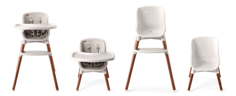 Chicco Zest LE 4-in-1 Folding High Chair, Feeding Chair, Toddler Chair and Youth Stool, Multi-Use Easy Clean High Chair, Chai/Beige