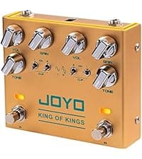 JOYO Dual Crunch Pure Analog Circuit Overdrive Effect Pedal with Independent Clipping for Electric Guitar - True Bypass (King of Kings R-20)