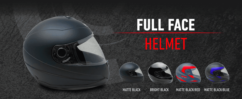 MMG Motorcycle Full Face Helmet DOT Street Legal Comes with Clear Shield and Spare Smoked Shield (MGAH26) (Matte Black, Medium)