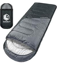 VENTURE 4TH Backpacking Sleeping Bag – XXL, Double and Single Sizes - Lightweight Warm & Cold Weather Sleeping Bags for Adults, Kids & Couples – Ideal for Hiking, Camping & Outdoor Adventures