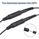BAOFENG Rugged Radio Helmet Headset with Mic Microphone 2 PIN PTT BF-F8HP Pro UV-5R Mini AR-5RM UV-21R UV32 DM32 Two Way Radio Walkie Talkies