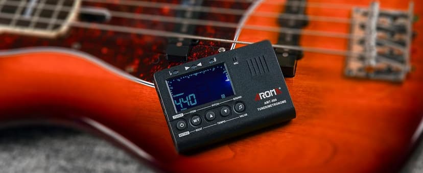 Ulumac Aroma 3 in 1 Digital Metronome Tuner for All Instruments - Guitar, Piano, Violin, Bass, Ukulele, Trumpet, Flute, Clarinet - Accurate Chromatic Tuner, Metronome, Tone Generator, Easy Operation