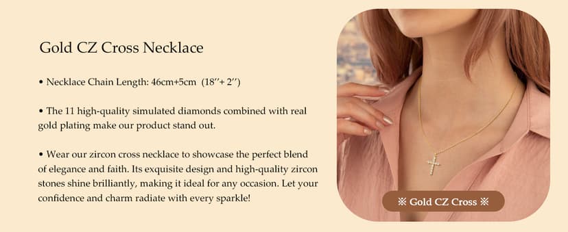 Upgraded Crown Cross Necklace for Women,14K Gold Plated & Silver Plated Crown Cross Pendant Necklace Diamond Cross Necklaces Faith Cross Jewelry First Communion Gifts, 12-Color Birthstone Necklaces for Women