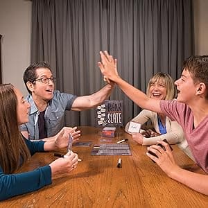 USAOPOLY BLANK SLATE, Where Great Minds Think Alike, Fun Family-Friendly Board Game, Word Association Party Game, Easy to Learn, Fun to Play Family Game Night, 3-8 Players, Ages 8+
