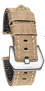 hemsut h Leather Watch Bands for Men, Horween Quick Release Leather Watch Strap Vintage Watch Replacement Wrap of 18mm, 20mm, 22mm