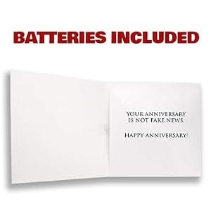 OUR FRIENDLY FOREST Talking Trump Anniversary Card - Authentic Voice Recording - Personal Anniversary Message from Presidential Collection - Includes Envelope