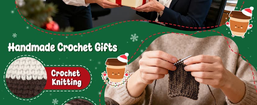 Boss Gifts for Women Boss Lady Leader Manager Supervisor Christmas Birthday Handmade Crochet Coffee Mug Cup Gifts Bosses Day Coffee Lover Thank You Best Great Leader Female Desk Office Decor