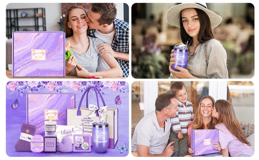 Fortuning's JDS 13PCS Thank You Gifts for Women,Appreciation Spa Thoughtful Unique Office Gift Mothers Day Gifts for Coworker Nurse Friends Boss Teacher Mom Her Appreciation Gift Boxes Holiday Basket