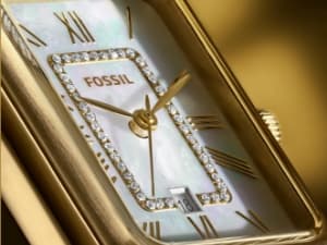 Fossil Men's Copeland Quartz Stainless Steel and Leather Three-Hand Watch