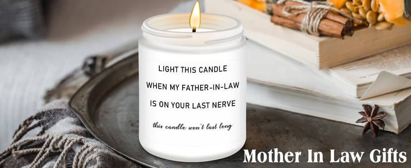 Homsolver Mother in Law Gifts, Mothers Day Birthday Gifts for Mother-in-Law, Anniversary Retirement Gift for Mom from Daughter Son in Law, Funny Lavender Candle Gift for Mom in Law B0DHLFTZ65