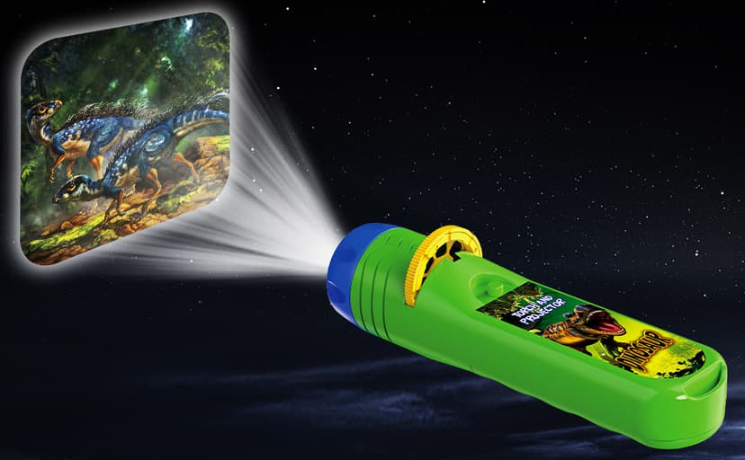 Pup Go Dinosaur Toys for Kids 3-7, Dinosaur Flashlight Focusable Projector Light with 24 Realistic Dino Images, Kids Night Light, Best Gift Cool Dinosaurs Toys for 3 4 5 6 7 Year Old Boys Girls