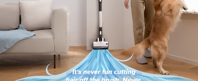 LEVOIT Cordless Vacuum Cleaner, Stick Vac with Tangle-Resistant Design, Up to 50 Minutes, Powerful Suction, Rechargeable, Lightweight, and Versatile for Carpet, Hard Floor, Pet Hair, LVAC-200