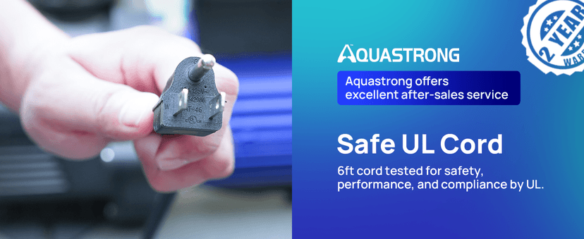 AQUASTRONG Above Ground Pool Pump 115v High Flow 1.25"&1.5''adapter Powerful Self Primming Swimming Pool Pumps with Filter Basket,4332GPH 3/4 HP with Timer