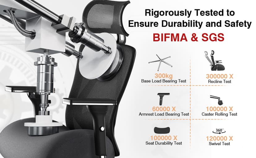 750lbs Big and Tall Office Chair with Wide Thick Seat Cushion,Ergonomic Mesh Office Chairs for Heavy People,Computer Desk Chair with 4D Armrests,Adjustable Lumbar Support for Long Hours Daliy Work