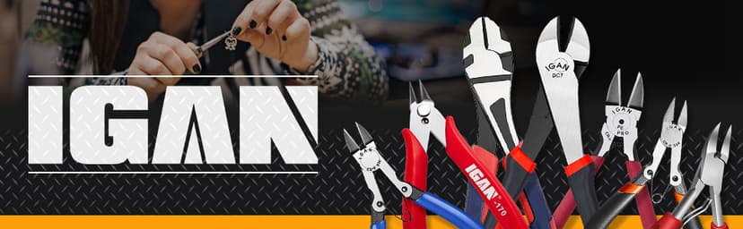 IGAN-P6 6-inch Ultra Sharp & Powerful Side Cutter Clippers with Longer Flush Cutting Edge, Ideal Wire Snips for Crafting, Floral, Electrical & Any Clean Cut Needs B087P191LP