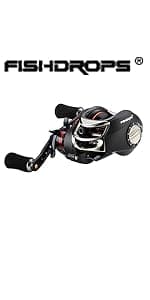 Fishdrops Spinning Fishing Reels 12+1BB Ultra Lightweight Carved Aluminum Spool Reels Affordable Smooth Spinning Reels