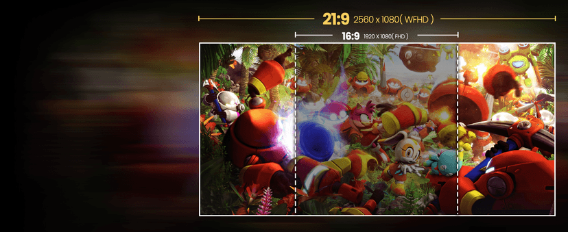 CRUA 34'' Ultrawide Gaming Monitor 120HZ, 21:9 WFHD 2560X1080 IPS Panel Computer Monitors with Built-in Speakers, Support AMD FreeSync, 120% sRGB, DP1.4 & HDMI1.4, Wall Mountable Installs-White