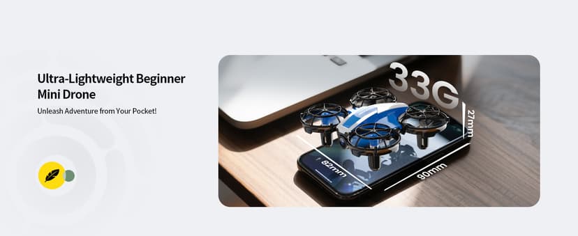 Holy Stone Mini FPV Drone with 1080P HD Camera for Kids & Beginners, RC Nano Quadcopter with Optical Flow Hover, Gesture Control, 3D Flips, 3 Batteries, Great Gift Toy for Boys and Girls, HS210P Blue