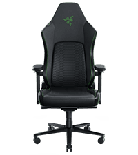Razer Enki Gaming Chair: All-Day Comfort - Built-in Lumbar Arch - Optimized Cushion Density - Dual-Textured, Eco-Friendly Synthetic Leather - Reactive Seat Tilt & 152-Degree Recline - Black/Green