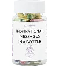 Pre-Written Love Capsules Messages in a Bottle, Love Letters Long Distance Relationships Gifts (50+),Christmas, New Year Gifts for Husband, Wife, Boyfriend, Engaged Gifts for Couples (Long Distance)