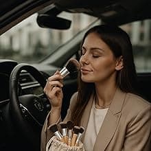 Eco Friendly Unique Natural Gift Beauty Set – Bamboo Makeup Brushes, Vegan Bamboo Roller & Soft Face Towel – Organic Self-Care Box for Women & Teens, Perfect Birthday , Holiday Present”