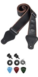 ROTOPATA Guitar Picks with Organizer Storage Box, 0.5 0.75 1.0 mm Thin Medium Heavy Plectrums, Colorful Celluloid Guitar Accessories for Bass Electric Acoustic Guitars Ukulele, 15 Pack