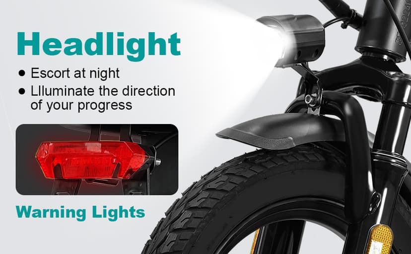 Electric Bike for Adults and Teens, 560-740W Motor, 20-25MPH Compact Commuter Folding Ebike, 32 Miles Range, 48V 10Ah Battery, 3-Level Pedal Assist, 14" Foldable Electric Bicycle, UL 2849 Certified