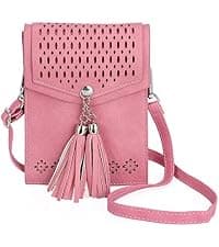 Vintage Tassel Purse: soft leather, fits a large phone, cards & keys —gifts for teen girls, birthday & Christmas seOSTO Small Crossbody Bags for Women, Tassel Purse, Gifts for Teen Girls B073QMXQLW