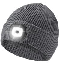 Etsfmoa Unisex Beanie with The Light Gifts for Men Dad Father USB Rechargeable Caps