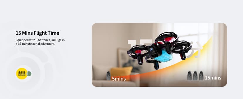Holy Stone Mini FPV Drone with 1080P HD Camera for Kids & Beginners, RC Nano Quadcopter with Optical Flow Hover, Gesture Control, 3D Flips, 3 Batteries, Great Gift Toy for Boys and Girls, HS210Pro Red
