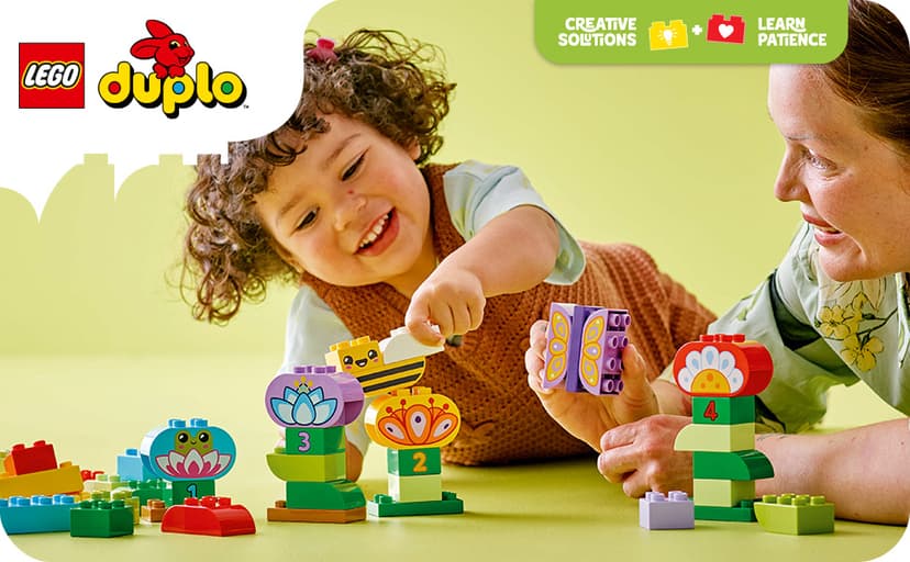 LEGO DUPLO Town Creative Garden & Flowers Building Toy Playset - Preschool Learning and Educational Flower Toy for Toddlers, Boys and Girls, Ages 2+ - Baby Gift Idea - 10444 B0DJ184XFZ