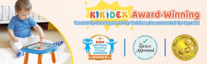 Kikidex Magnetic Drawing Board, Toddler Girl Toys for 1-2 Year Old, Doodle Board Pad Learning and Educational Toys for 1 2 3 Year Old Baby Kids Birthday Gift(Soft Pink)