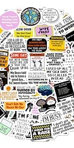 100Pcs Funny Adulting Stickers, Adulting is Hard Stickers, Funny Decals for Adults, Adult Reward Decals, Gifts for Women & Men B0C1S6BL2N
