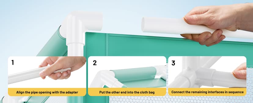 280 Gallon 69" Pool Storage Bin XXL Extra Large Swimming Pool Float Storage Bin, Pool Noodles Holder, Toys, Floats, Balls and Floats Equipment Mesh Rolling Bin for Garden Lawn, 69" Lx32 Wx35 H