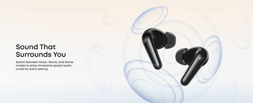 Soundcore P31i by Anker, Real-Time Adaptive Noise Cancelling, Hi-Res Sound, Translation Earbuds, 50H Playtime, Wireless Earbuds, Bluetooth Earphones, Spatial Audio, Fast Charging, IP55