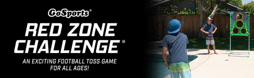 GoSports Football & Baseball Toss Games Available in Football Red Zone Challenge or Baseball Pro Pitch Challenge Choose Between Backyard Toss or Door Hang Targets