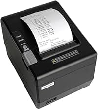 Rongta Portable Printer Wireless for Travel, F82 Inkless Bluetooth Thermal Printers, Compatible with iOS, Android, Laptop, Support 8.5"x11" US Letter&A4 for Office, Home, Car (Black)