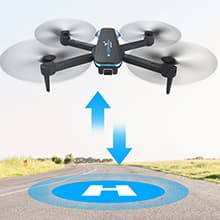 Drone with 1080P Camera for Beginners and Adults, Foldable Remote Control Quadcopter with Voice Control, Gestures Selfie, Altitude Hold, One Key Start, 3D Flips, 2 Batteries, Toy for Beginners