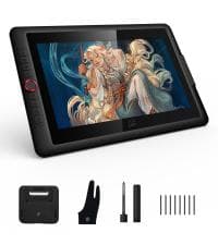 15.6" Drawing Tablet with Screen XPPen Artist 15.6 Pro Tilt Support Graphics Tablet Full-Laminated Red Dial (120% sRGB) Drawing Monitor Display 8192 Levels Pressure Sensitive & 8 Shortcut Keys