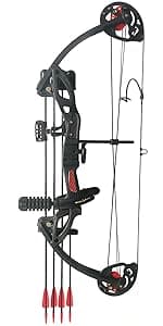 Compound Bow Package for Adults and Teens, 0-70 Lbs Draw Weight,23.5"-31" Draw Length,Limbs Made in USA,Lightweight Design,Archery Hunting Bow Set, Fully Adjustable,2024 New